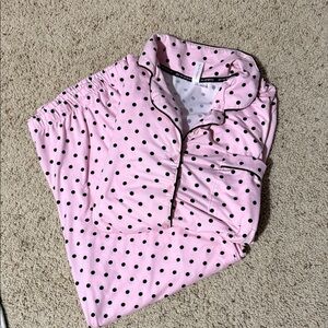 Joyspun Pink Polka Dot Pajama Set 3X